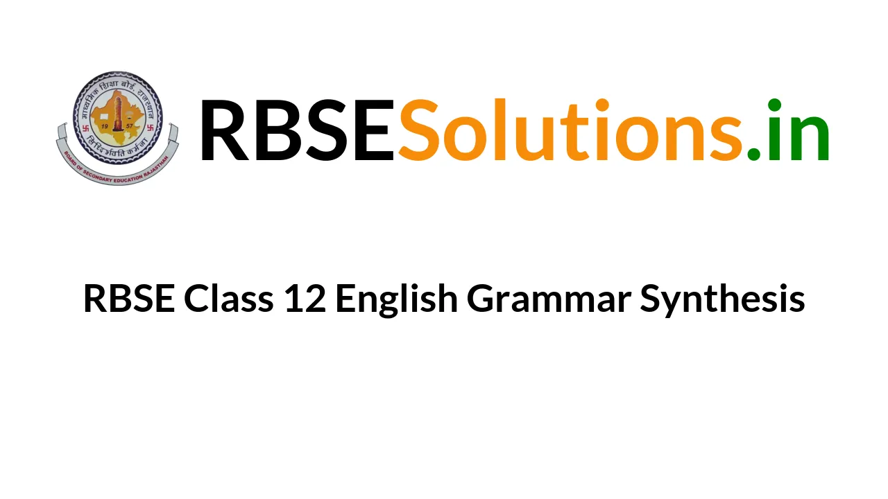 class 12 english grammar synthesis pdf