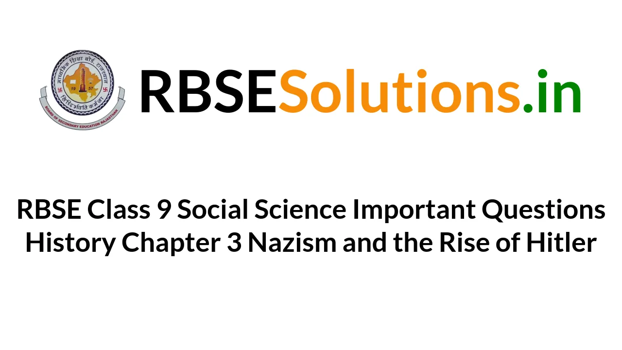 RBSE Class 9 Social Science Important Questions History Chapter 3 ...