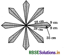 RBSE Solutions for Class 9 Maths Chapter 12 Heron’s Formula Ex 12.2 10