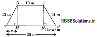 RBSE Solutions for Class 9 Maths Chapter 12 Heron’s Formula Ex 12.2 12