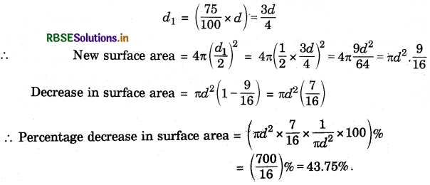 RBSE Solutions for Class 9 Maths Chapter 13 Surface Areas and Volumes Ex 13.9 4