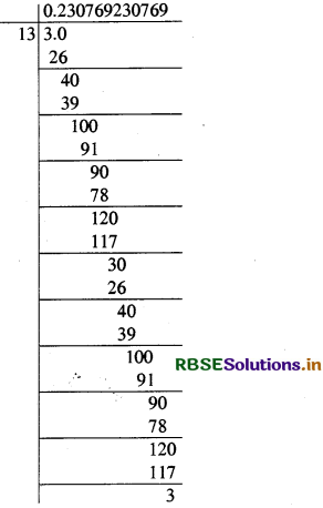 RBSE Solutions for Class 9 Maths Chapter 1 संख्या पद्धति Ex 1.3 3