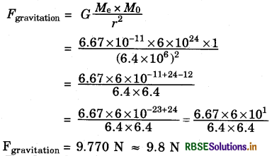RBSE Solutions for Class 9 Science Chapter 10 Gravitation 1