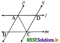 RBSE Solutions for Class 9 Maths Chapter 7 त्रिभुज Ex 7.1 4