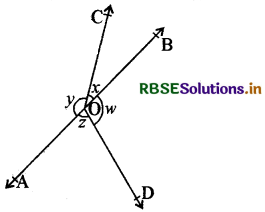 RBSE Solutions for Class 9 Maths Chapter 6 रेखाएँ और कोण Ex 6.1 4