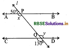 RBSE Solutions for Class 9 Maths Chapter 6 रेखाएँ और कोण Ex 6.2 1