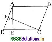 RBSE Solutions for Class 9 Maths Chapter 9 समान्तर चतुर्भुज और त्रिभुजों के क्षेत्रफल Ex 9.2 1