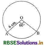 RBSE Solutions for Class 10 Maths Chapter 12 Areas Related to Circles Ex 12.2 Q1