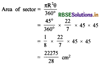 RBSE Solutions for Class 10 Maths Chapter 12 Areas Related to Circles Ex 12.2 Q10.1