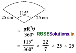 RBSE Solutions for Class 10 Maths Chapter 12 Areas Related to Circles Ex 12.2 Q11