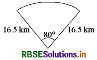 RBSE Solutions for Class 10 Maths Chapter 12 Areas Related to Circles Ex 12.2 Q12