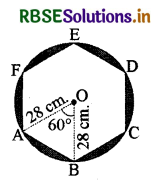 RBSE Solutions for Class 10 Maths Chapter 12 Areas Related to Circles Ex 12.2 Q13.1