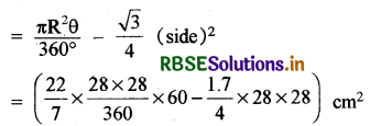 RBSE Solutions for Class 10 Maths Chapter 12 Areas Related to Circles Ex 12.2 Q13.2