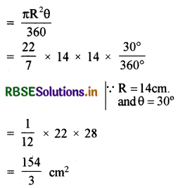 RBSE Solutions for Class 10 Maths Chapter 12 Areas Related to Circles Ex 12.2 Q3