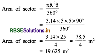RBSE Solutions for Class 10 Maths Chapter 12 Areas Related to Circles Ex 12.2 Q8.1