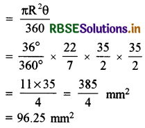 RBSE Solutions for Class 10 Maths Chapter 12 Areas Related to Circles Ex 12.2 Q9.1