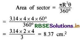 RBSE Class 10 Maths Important Questions Chapter 12 Areas related to Circles LAQ Q8.1