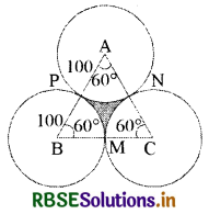 RBSE Solutions for Class 10 Maths Chapter 12 Areas Related to Circles Ex 12.3 Q10.1