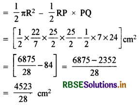 RBSE Solutions for Class 10 Maths Chapter 12 Areas Related to Circles Ex 12.3 Q1.1