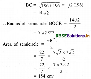 RBSE Solutions for Class 10 Maths Chapter 12 Areas Related to Circles Ex 12.3 Q15.2