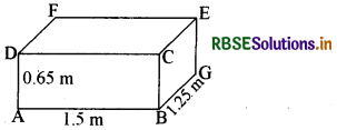 RBSE Solutions for Class 9 Maths Chapter 13 पृष्ठीय क्षेत्रफल एवं आयतन Ex 13.1 1