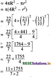 RBSE Solutions for Class 9 Maths Chapter 13 पृष्ठीय क्षेत्रफल एवं आयतन Ex 13.9 3