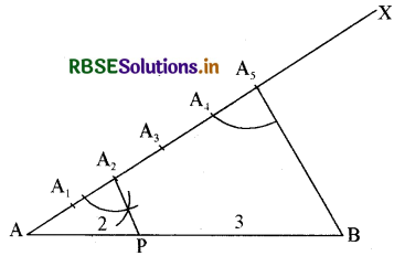RBSE Class 10 Maths Important Questions Chapter 11 Constructions SAQ Q8