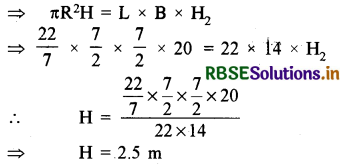 RBSE Solutions for Class 10 Maths Chapter 13 Surface Areas and Volumes Ex 13.3 Q3