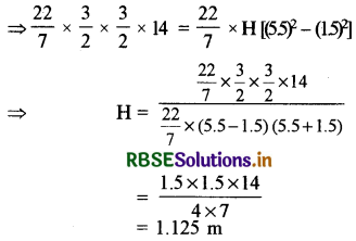 RBSE Solutions for Class 10 Maths Chapter 13 Surface Areas and Volumes Ex 13.3 Q4.1