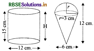 RBSE Solutions for Class 10 Maths Chapter 13 Surface Areas and Volumes Ex 13.3 Q5