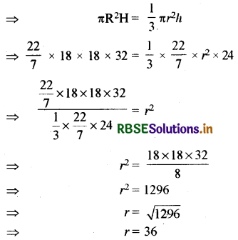 RBSE Solutions for Class 10 Maths Chapter 13 Surface Areas and Volumes Ex 13.3 Q7.1
