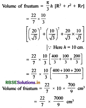 RBSE Solutions for Class 10 Maths Chapter 13 Surface Areas and Volumes Ex 13.4 Q5.1