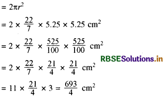 RBSE Solutions for Class 9 Maths Chapter 13 पृष्ठीय क्षेत्रफल एवं आयतन Ex 13.4 5