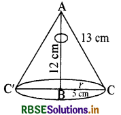 RBSE Solutions for Class 9 Maths Chapter 13 पृष्ठीय क्षेत्रफल एवं आयतन Ex 13.7 1