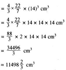 RBSE Solutions for Class 9 Maths Chapter 13 पृष्ठीय क्षेत्रफल एवं आयतन Ex 13.8 1