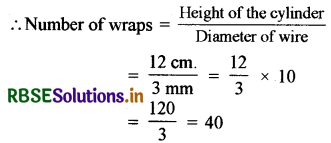 RBSE Solutions for Class 10 Maths Chapter 13 Surface Areas and Volumes Ex 13.5 Q1.1