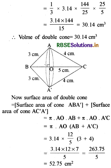RBSE Solutions for Class 10 Maths Chapter 13 Surface Areas and Volumes Ex 13.5 Q2.1