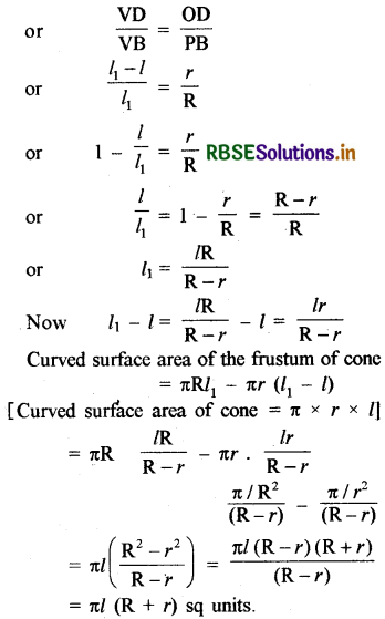 RBSE Solutions for Class 10 Maths Chapter 13 Surface Areas and Volumes Ex 13.5 Q6.1