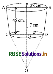 RBSE Class 10 Maths Important Questions Chapter 13 Surface Areas and Volumes LAQ Q5