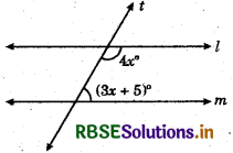RBSE Class 9 Maths Important Questions Chapter 6 Lines and Angles 16