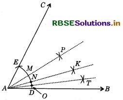 RBSE Class 9 Maths Important Questions Chapter 11 Constructions 5