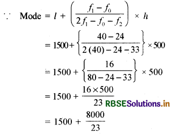 RBSE Solutions for Class 10 Maths Chapter 14 Statistics Ex 14.2 Q3.1