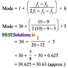 RBSE Solutions for Class 10 Maths Chapter 14 Statistics Ex 14.2 Q4.1