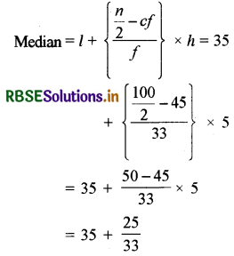 RBSE Solutions for Class 10 Maths Chapter 14 Statistics Ex 14.3 Q3.2
