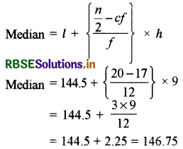 RBSE Solutions for Class 10 Maths Chapter 14 Statistics Ex 14.3 Q4.2