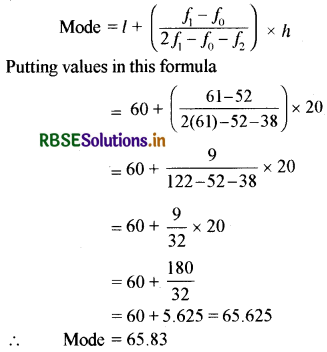RBSE Class 10 Maths Important Questions Chapter 14 Statistics LAQ Q10.3