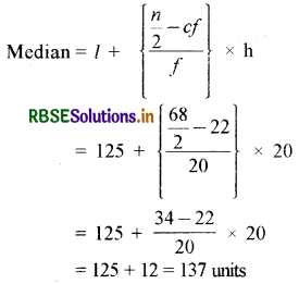 RBSE Class 10 Maths Important Questions Chapter 14 Statistics LAQ Q5.3