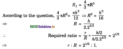RBSE Class 9 Maths Important Questions Chapter 13 Surface Areas and Volumes 4