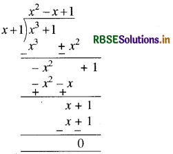 RBSE Class 9 Maths Important Questions Chapter 2 बहुपद 4