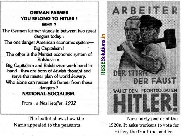 RBSE Solutions for Class 9 Social Science History Chapter 3 Nazism and the Rise of Hitler 1